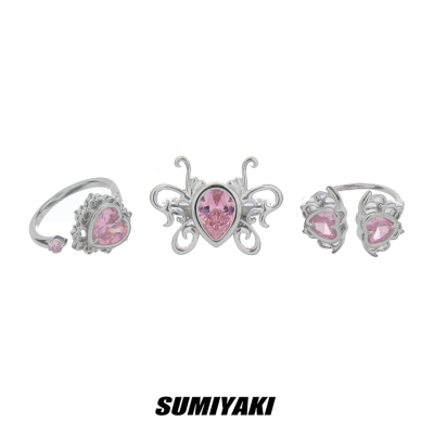 taobao agent Sumiyaki Original Electric Cherry Series Ring is also 嗲 and cool niche senior electronic girl hot girl