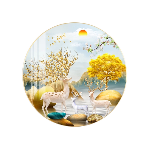 Живорная живопись с алмазом Zhaocai Elk 2023 Новая полная алмазная гостиная подъезда ручные