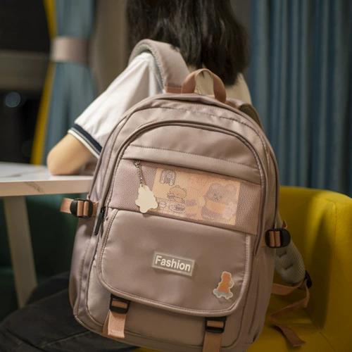 Модная трендовая вместительная и большая сумка через плечо, универсальный школьный рюкзак, ткань оксфорд