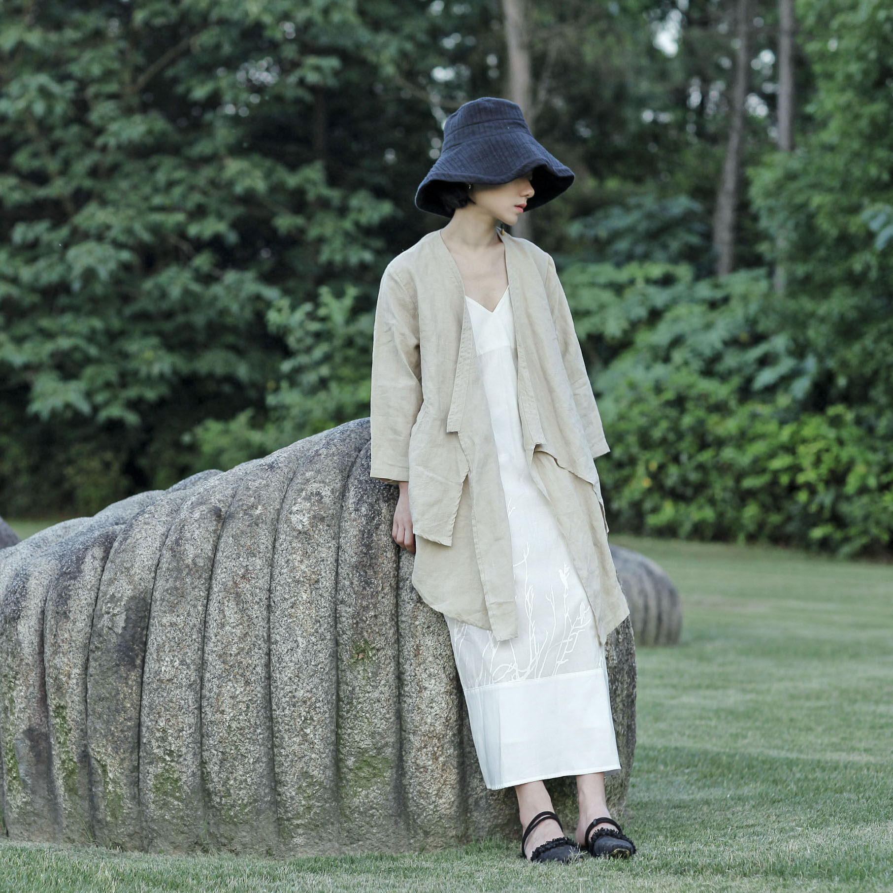 猫迷森林森系夏季薄款防晒衣长袖披肩女文艺棉麻宽松开衫衬衫s748