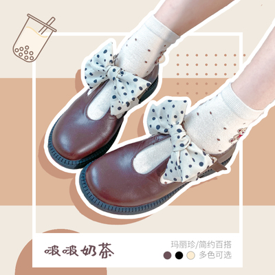 taobao agent Spot【啵啵 milk tea】Maryzhen lolita shoes Japanese cute students versatile