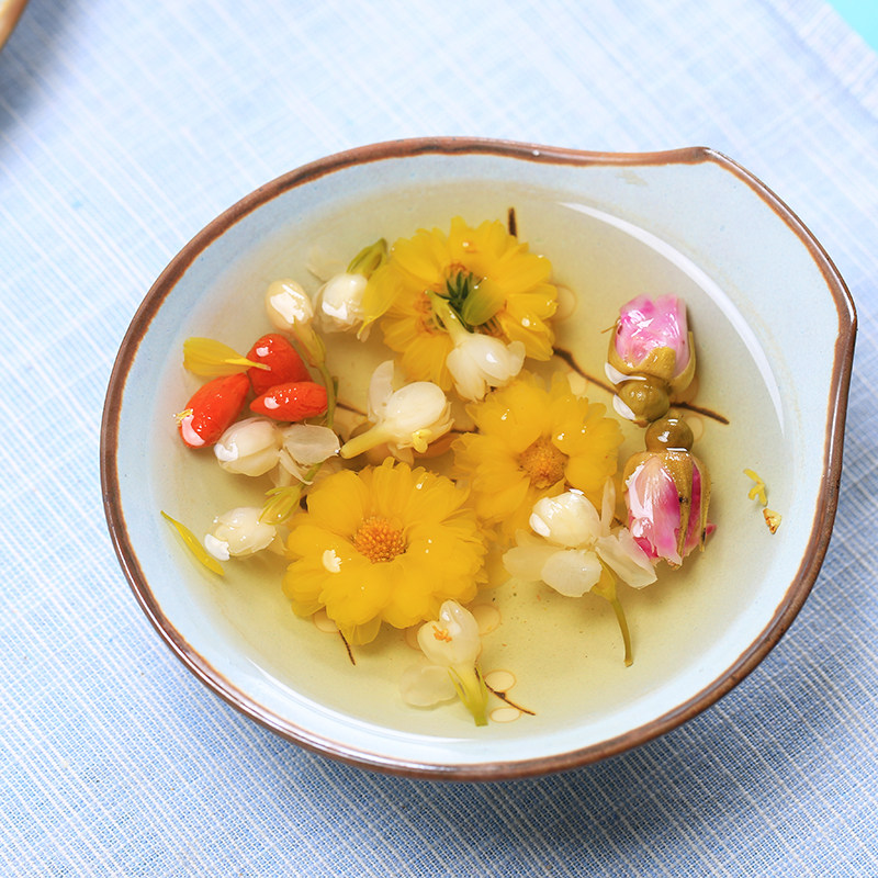 益轩堂玫瑰花茶组合 菊花茶 茉莉花 美白美容