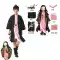 Trẻ Em Kimetsu Không Yaiba Cos Phù Hợp Với Nezuko Trang Phục Bộ Tóc Giả Guốc Tre Midouzi Cosplay Anime kimetsu no yaiba kanao cosplay Cosplay Demon Slayer