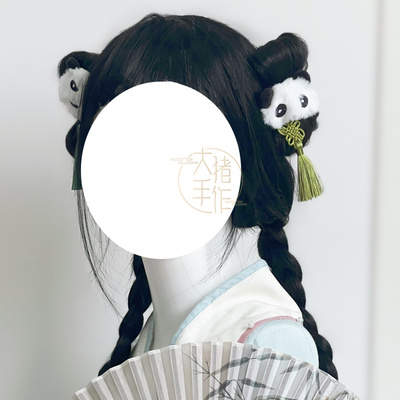 taobao agent Retro velvet hairgrip with tassels, brooch, Hanfu, cheongsam, hair accessory, Lolita style