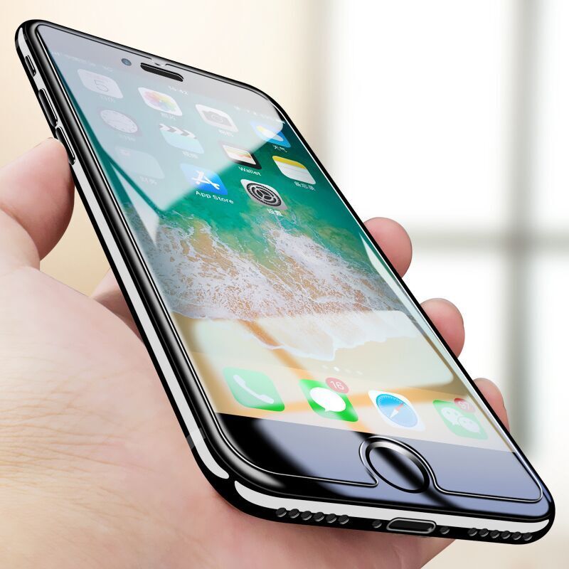 苹果6s钢化膜iphone6plus抗蓝光3D曲面手机前膜6/7/8/plus高清膜4.7全覆盖防指纹6s苹果6钢化膜全屏贴膜防刮