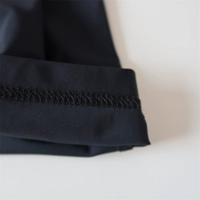 Черная ткань, летние штаны, эластичная талия