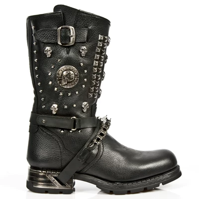 Customized newrolk Motor Harley Knight Trend Trendy Leather Motorboa Men's Boots Men's Boots
