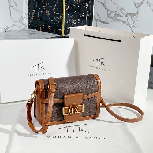 Ретро сумка через плечо, сумка на одно плечо, небольшая сумка, Гонконг, из натуральной кожи, премиум класс, коллекция 2023