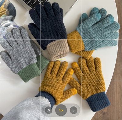 taobao agent Fleece knitted warm gloves, simple and elegant design