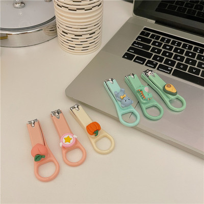 taobao agent Little white rabbit a few cute cartoon nail tie diagonal nail cutting children's students students' portable portable nail knife