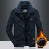 Утепленная мужская хлопковая куртка, осенний демисезонный жакет, большой размер