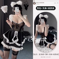 Черный комплект, аксессуар для волос, колготки