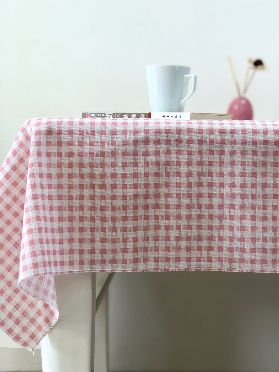 nordic style desk  cotton and linen tablecloth ins style student dormitory bedroom japanese-style small fresh chinese fabric