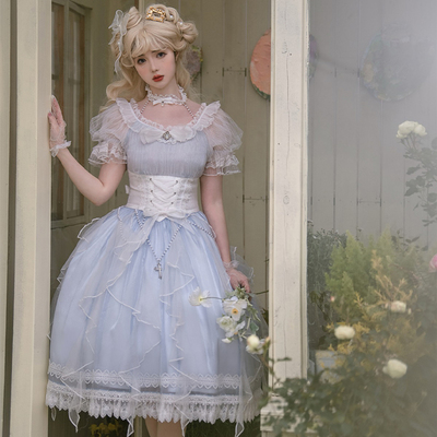 taobao agent Genuine elegant summer dress for princess, Lolita OP, with short sleeve, Lolita style