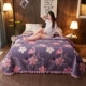 Chăn nhung dày trải giường đơn mảnh 1,5 mét chăn flannel 2 * 2,3 mét giường đôi mùa đông giường nữ - Khăn trải giường