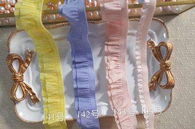 taobao agent BJD baby clothing auxiliary material lotus leaf fungus elastic lace DIY auxiliary materials (No. 141-144)
