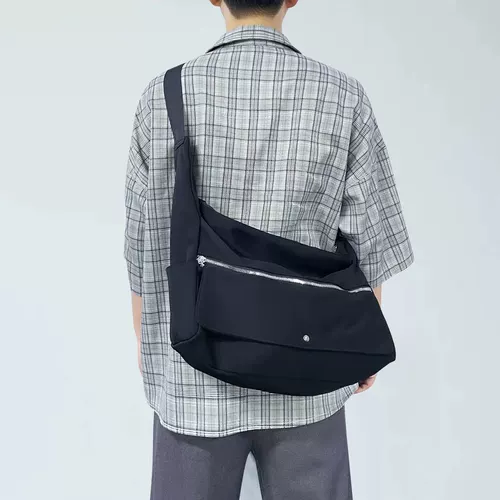 Сумка через плечо, вместительная и большая универсальная сумка на одно плечо подходит для мужчин и женщин, японские и корейские