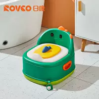 Динозавр, зеленый туалет