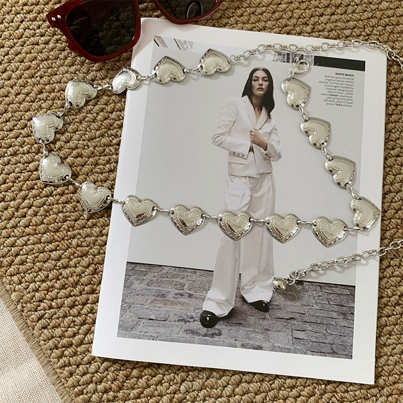 Retro Silber Metall Taille Kette frauen Gürtel Mit Rock Taille Kette Taille Dekoration_voghion.com