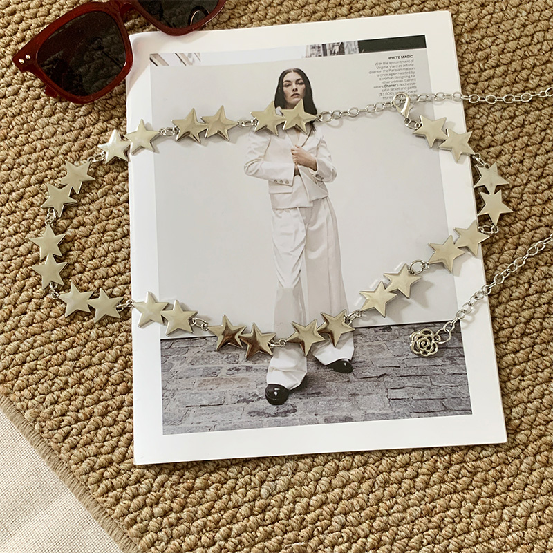 Retro Silber Metall Taille Kette frauen Gürtel Mit Rock Taille Kette Taille Dekoration_voghion.com