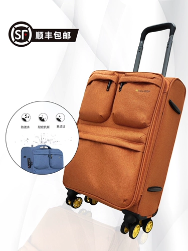 Сверхлегкий универсальный вместительный и большой прочный чемодан, ткань оксфорд, 20 дюймов