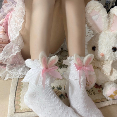 taobao agent Japanese demi-season cute socks, Lolita style