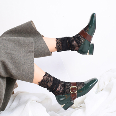 taobao agent Tide, lace retro socks, Korean style