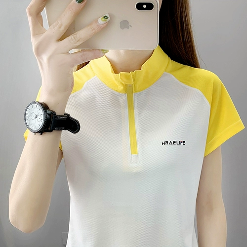 Шелковый быстросохнущий тонкий эластичный комплект для спортзала для отдыха, ультратонкая спортивная футболка для тренировок, короткий рукав
