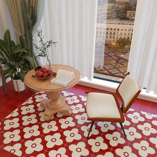 Рыба любовь сахарная красная бедность -ретро -плитка 200