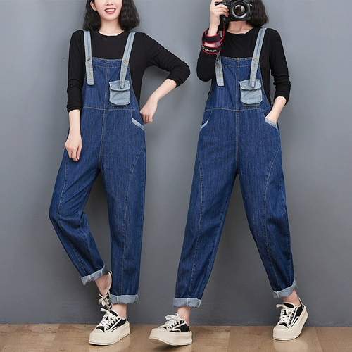 Осенний трехмерный комплект для беременных, комбинезон, джинсы, штаны, лонгслив, свободный крой