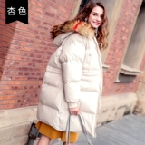 Пуховик для беременных, демисезонная куртка, длинное зимнее термобелье с пухом, средней длины, увеличенная толщина, в корейском стиле