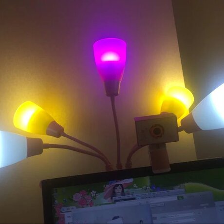 五组补光灯 手机主播美颜打光灯 罗技不得不爱视频直播补光灯led