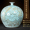 Medium size celadon painted with gold, blooming with flowers, rich and noble pomegranate bottle with base, chicken jar cup, and collection certificate as a gift