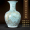 Increase the size of celadon painted with gold, blooming with flowers, appreciating wealth and status, giving a bottle as a base, a chicken jar as a cup, and a collection certificate
