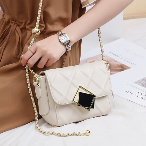 Сумка на одно плечо, сумка через плечо с ромбовидным узором, цепь, коллекция 2023, премиум класс
