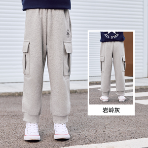 Converse匡威儿童装男童长裤2025冬季新款中大童工装休闲运动裤
