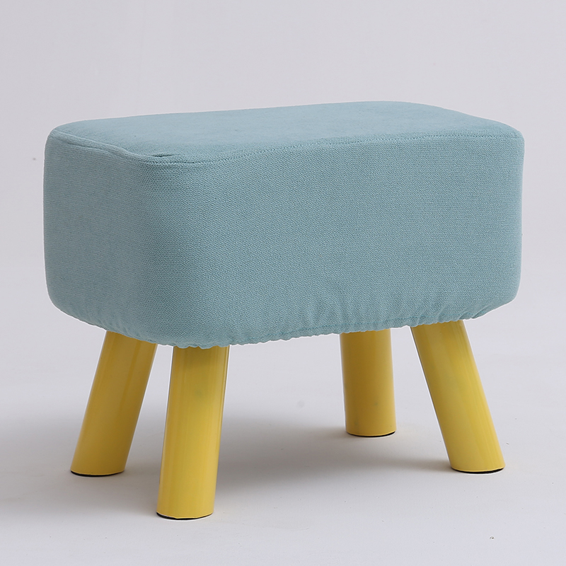 small stool solid wood heightened leather stool square stool creative fashion shoe changing stool fashion fabric sofa low stool bench footstool