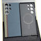 Carbon Fiber MagSafe Kickstand Metal Phone Case – Galaxy S25, Galaxy S24, Galaxy S23