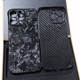 Unique Carbon Fiber Mosaic iPhone Case for iPhone 17, 16, 15, 14 and 13