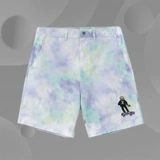 Li Ning Disney Co -Brice Muppets Komi Frog Series Sports Loak Blue Green Dye Shorts AKSR671