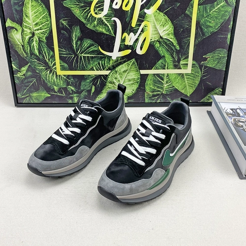 Универсальная трендовая модная нескользящая спортивная обувь для отдыха на платформе, из натуральной кожи, городской стиль