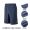 Quick drying shorts zipper pockets/late night blue