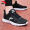 Летние взрывные устройства горячая продажа мужская обувь воздухопроницаемая черно - белая (кожаная сетка)