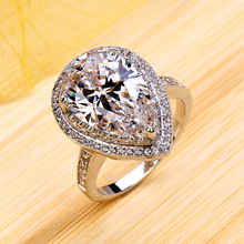 США Моссан Камень капли бриллиантовые кольца ювелирные украшения бриллиантовые кольца обручальные кольца женские модные оригинальные