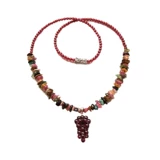 Оригинальная натуральная турмалиновая природная руда из граната, женская модная милая подвеска