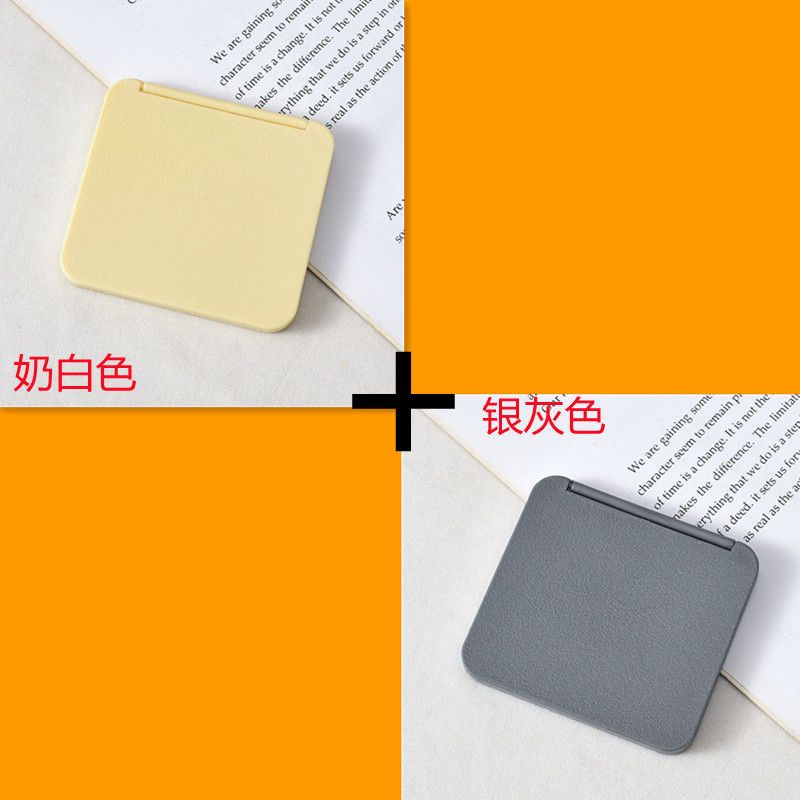 Milky white silver gray