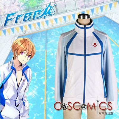 taobao agent [Kemick Anime] Cosplay/Free! Men's swimming club/rock kite sportswear top