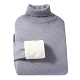 Утепленный свитер, хлопковая удерживающая тепло трикотажная одежда, высокий воротник