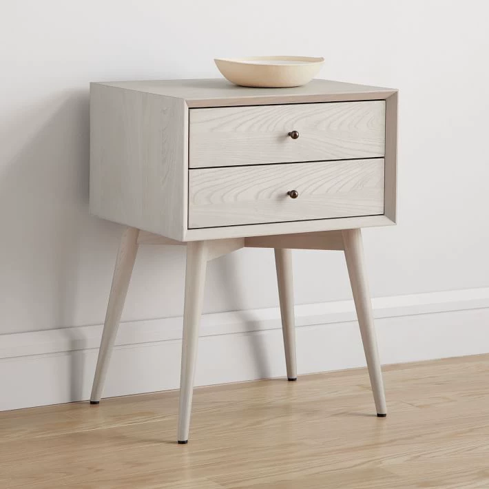 American solid wood bedside table, simple modern storage cabinet, modern light luxury storage rack, internet celebrity solid wood bedside table