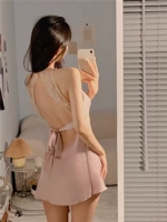 Розовое платье-комбинация